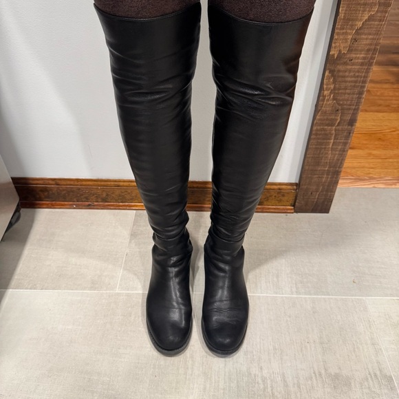 Stuart Weitzman Black Nappa 5050 Boot - Picture 8 of 14